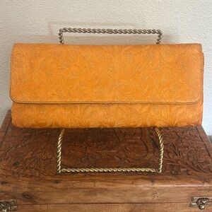 Vintage 1050’s Harry Levine USA Brocade Clutch-Dyed